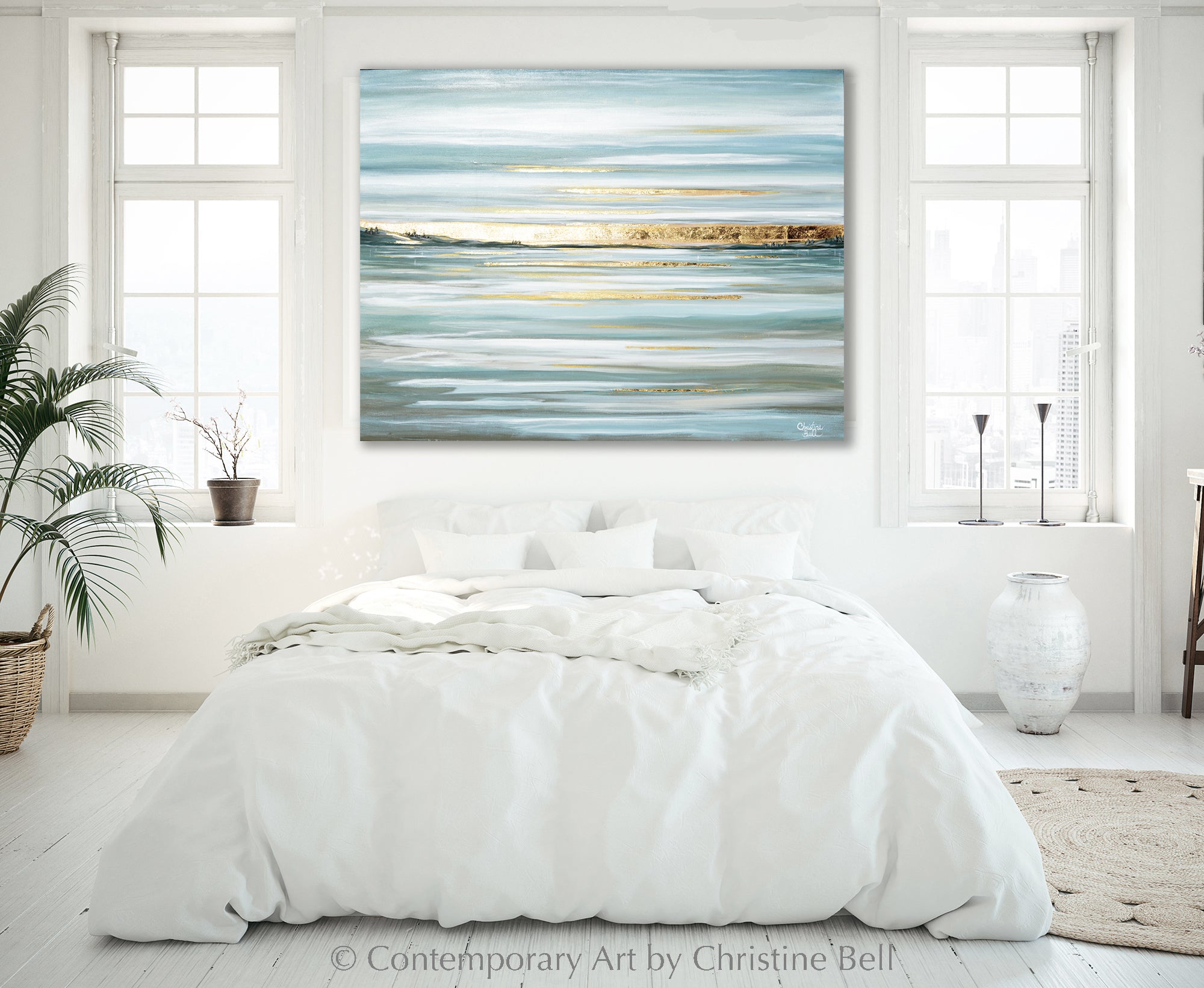 ORIGINAL Art Abstract Paintings Palette Knife Wall Art – Contemporary ...