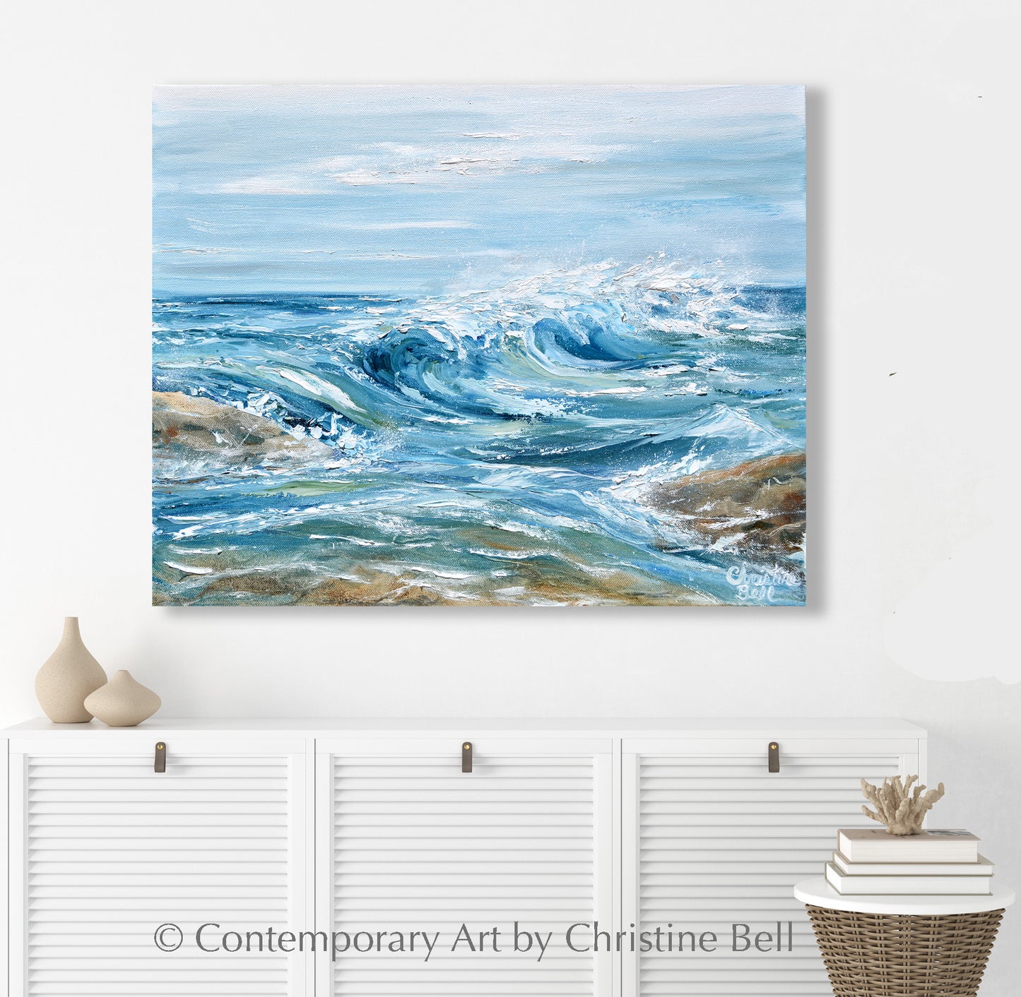 "Sea Spray" GICLÉE PRINT, Coastal Abstract Seascape Painting