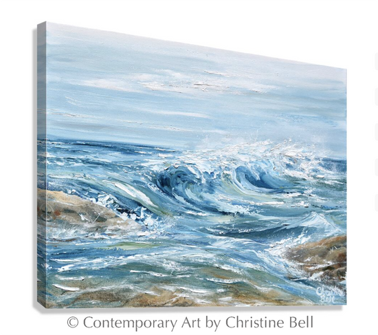 "Sea Spray" GICLÉE PRINT, Coastal Abstract Seascape Painting