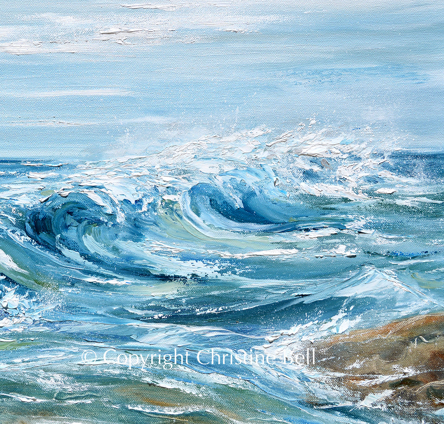 "Sea Spray" GICLÉE PRINT, Coastal Abstract Seascape Painting