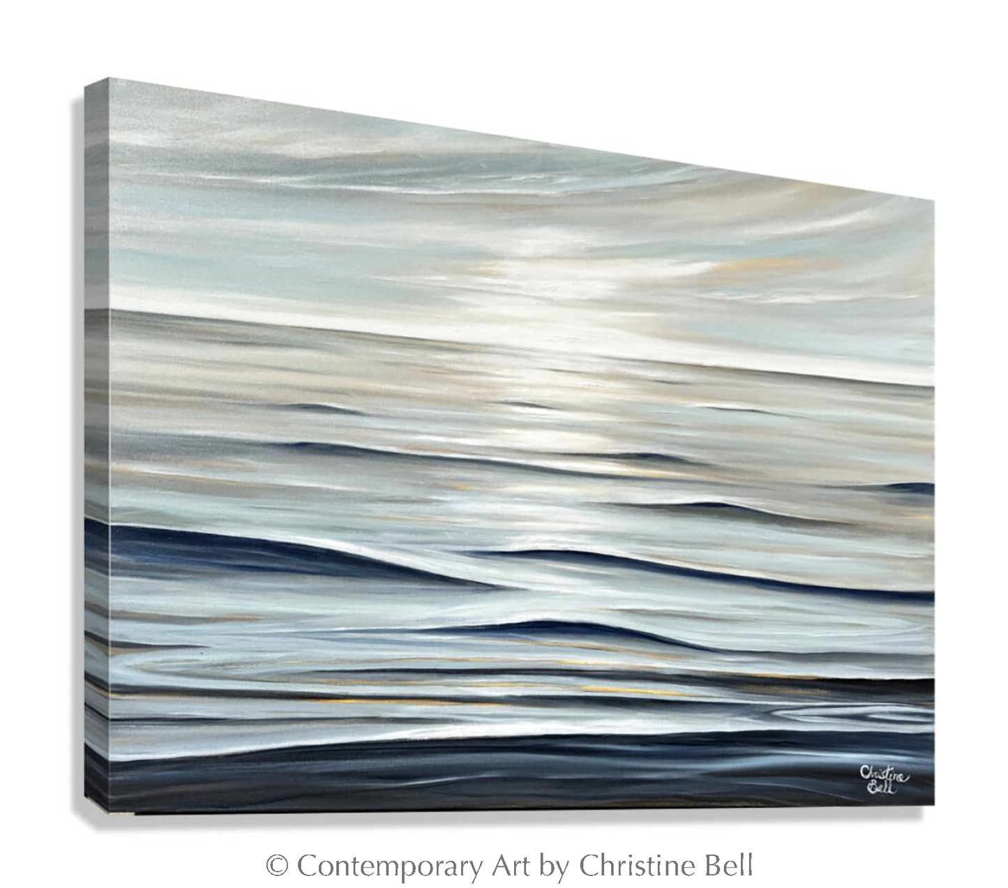 "Still Waters Run Deep" GICLÉE PRINT, Modern Coastal Ocean Seascape Painting