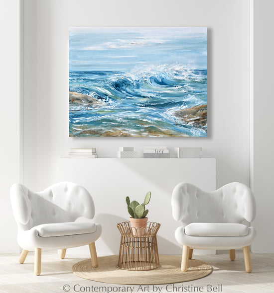 "Sea Spray" GICLÉE PRINT, Coastal Abstract Seascape Painting