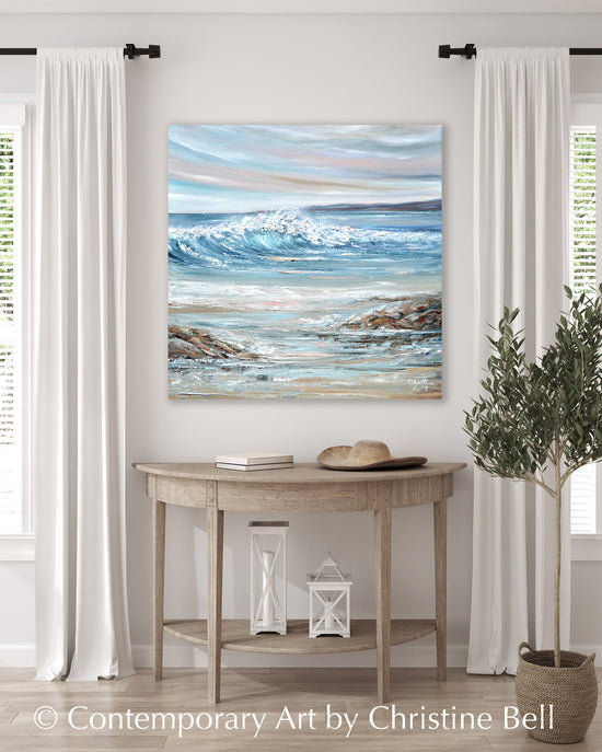 "Laguna Cove" GICLEE PRINT Coastal Ocean Waves Painting