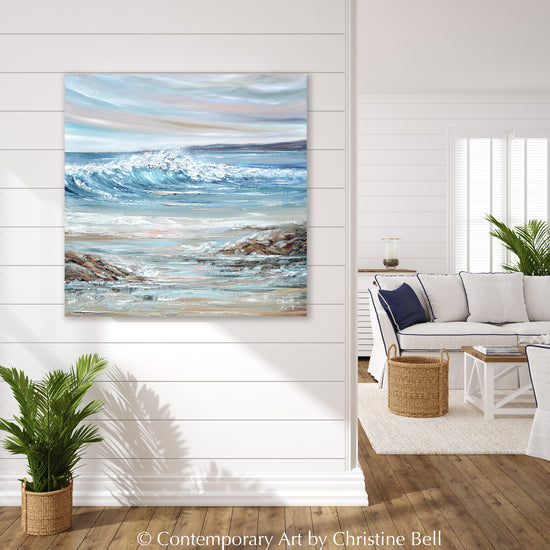 "Laguna Cove" GICLEE PRINT Coastal Ocean Waves Painting