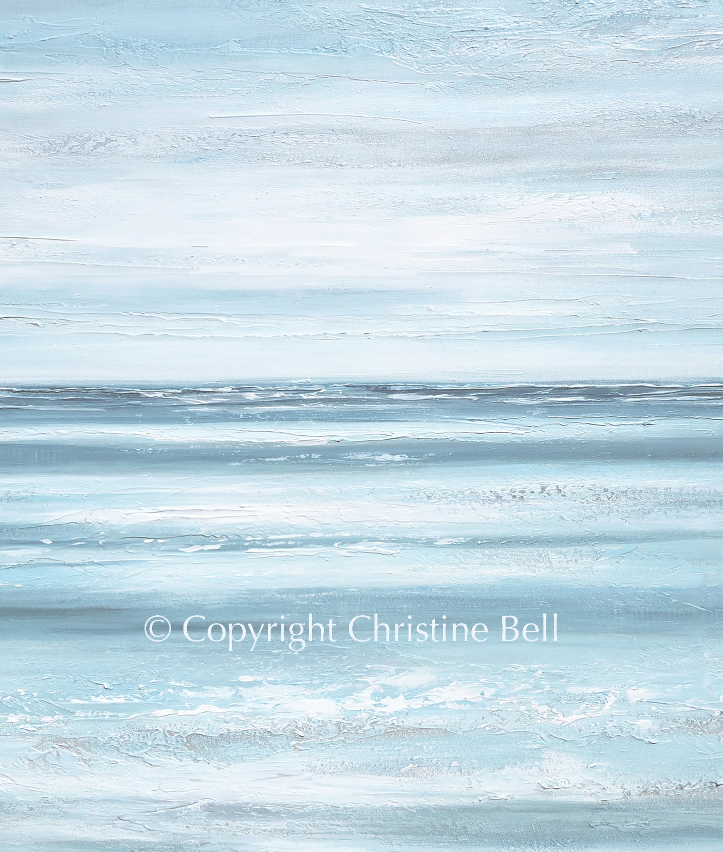 "Staying Afloat" NEW ORIGINAL Textured Coastal Abstract Painting, XL 48x48"