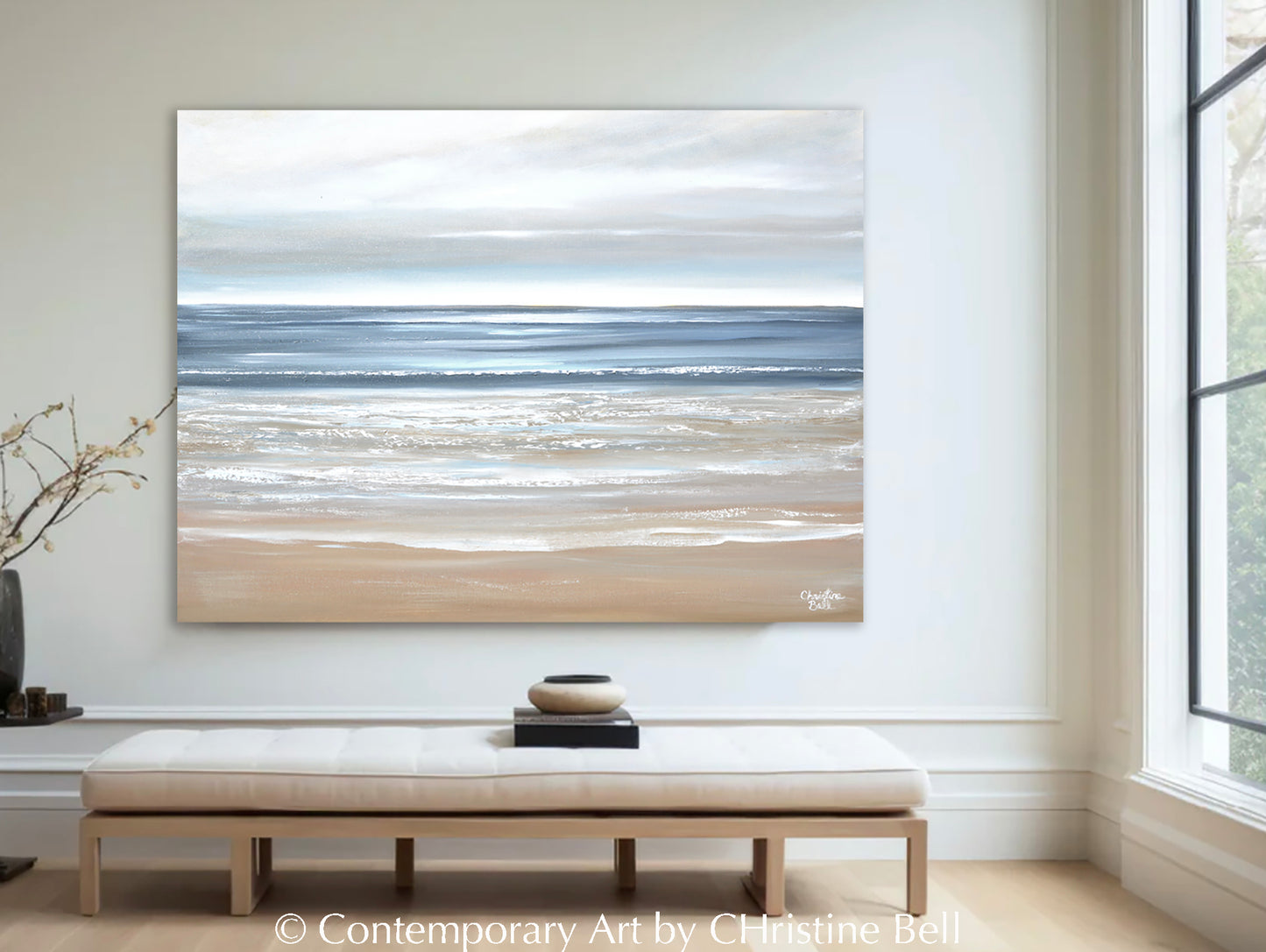 "Morning Tide" GICLÉE PRINT, Modern Coastal Ocean Seascape Painting