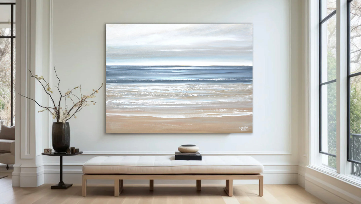 "Morning Tide" GICLÉE PRINT, Modern Coastal Ocean Seascape Painting