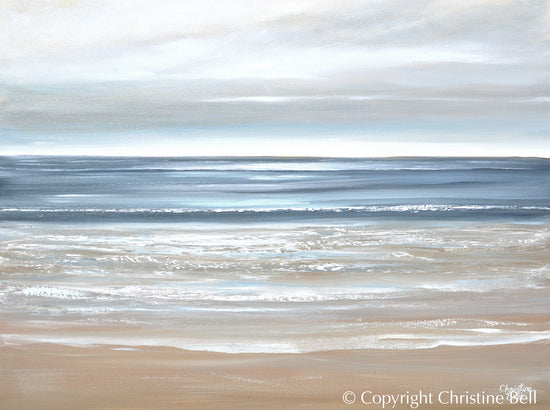 "Morning Tide" GICLÉE PRINT, Modern Coastal Ocean Seascape Painting