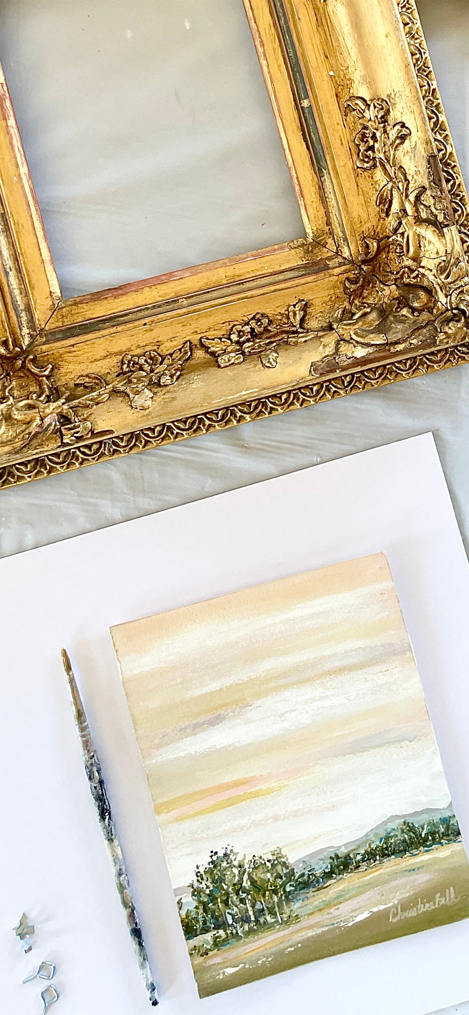 Art1st Gold Frame Watercolor Paper, 9 x 12